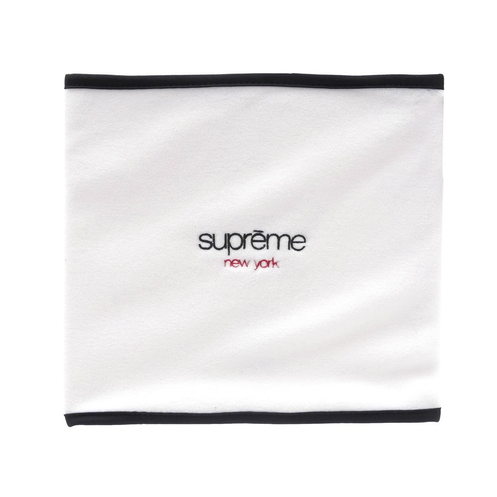 新品 supreme fleece neck gaiter 15aw ブラック 黒色 ネック